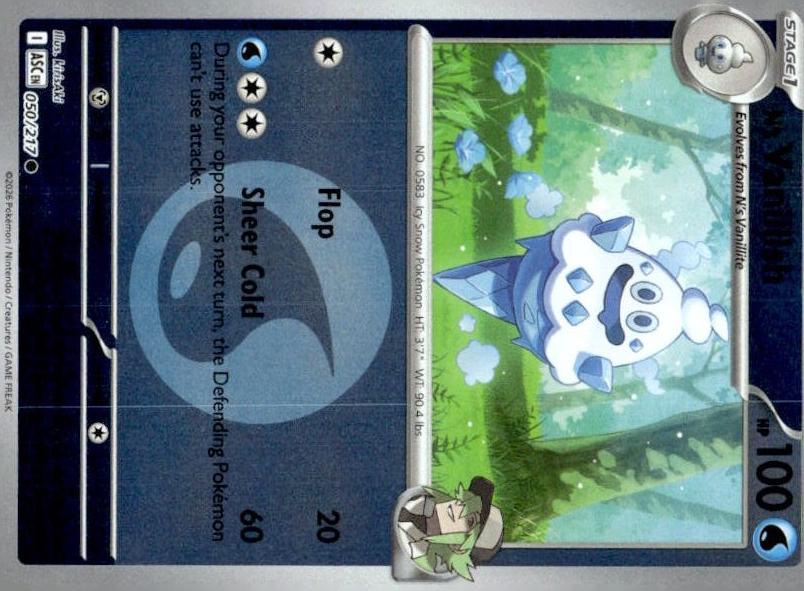 Ascended Heroes N's Vanillite [Energy] Pokémon card